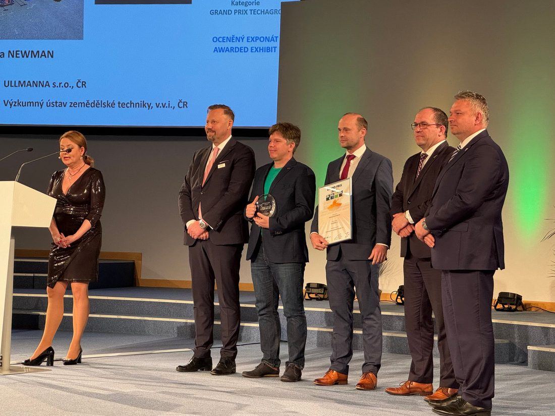 Ullmanna vítězem Grand Prix TECHAGRO: ocenění pro automatizaci a moderní zemědělské technologie